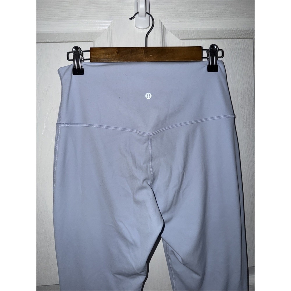 Lululemon Double Lined Align‎ Nulu Leggings Light Blue Sz 10 High Rise - Picture 4 of 8